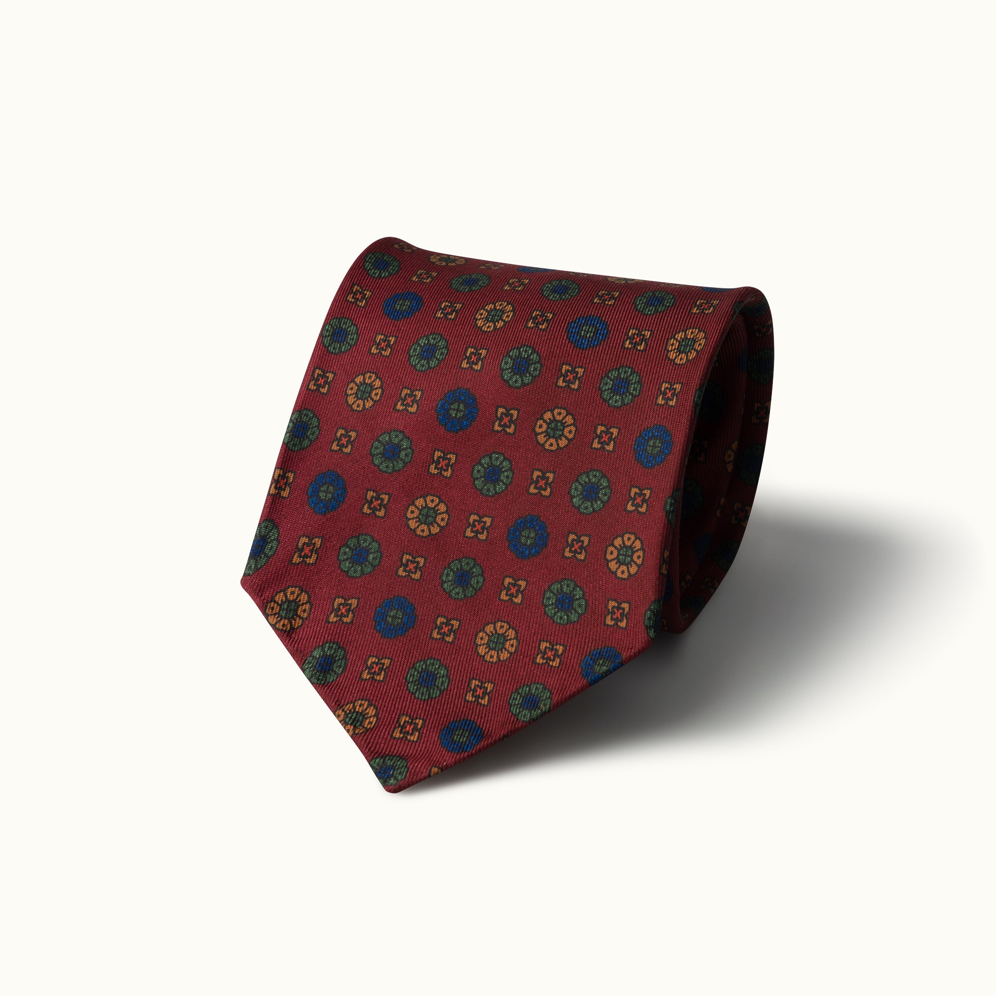 Burgundy Heritage Madder Silk Tie