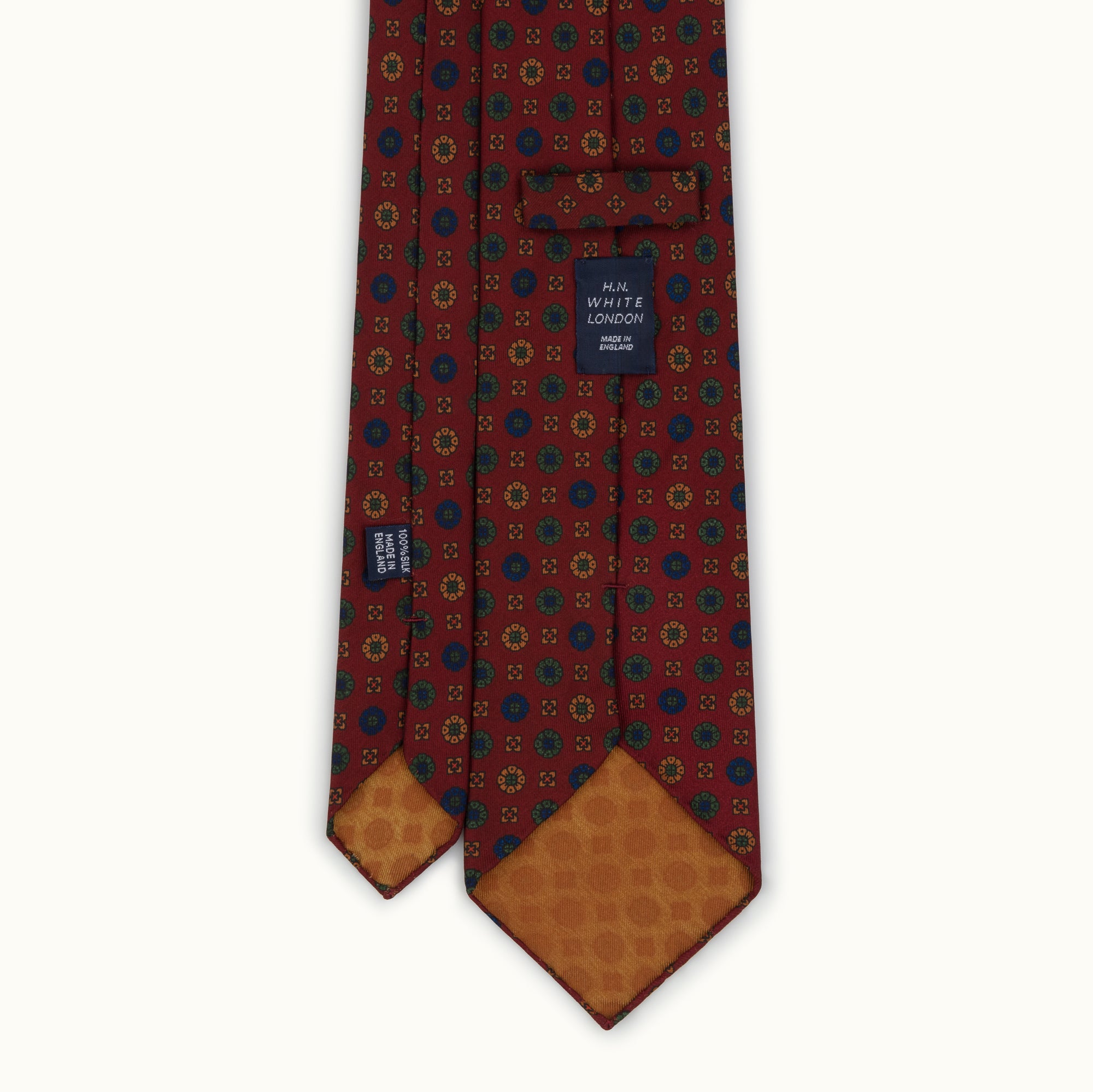 Burgundy Heritage Madder Silk Tie