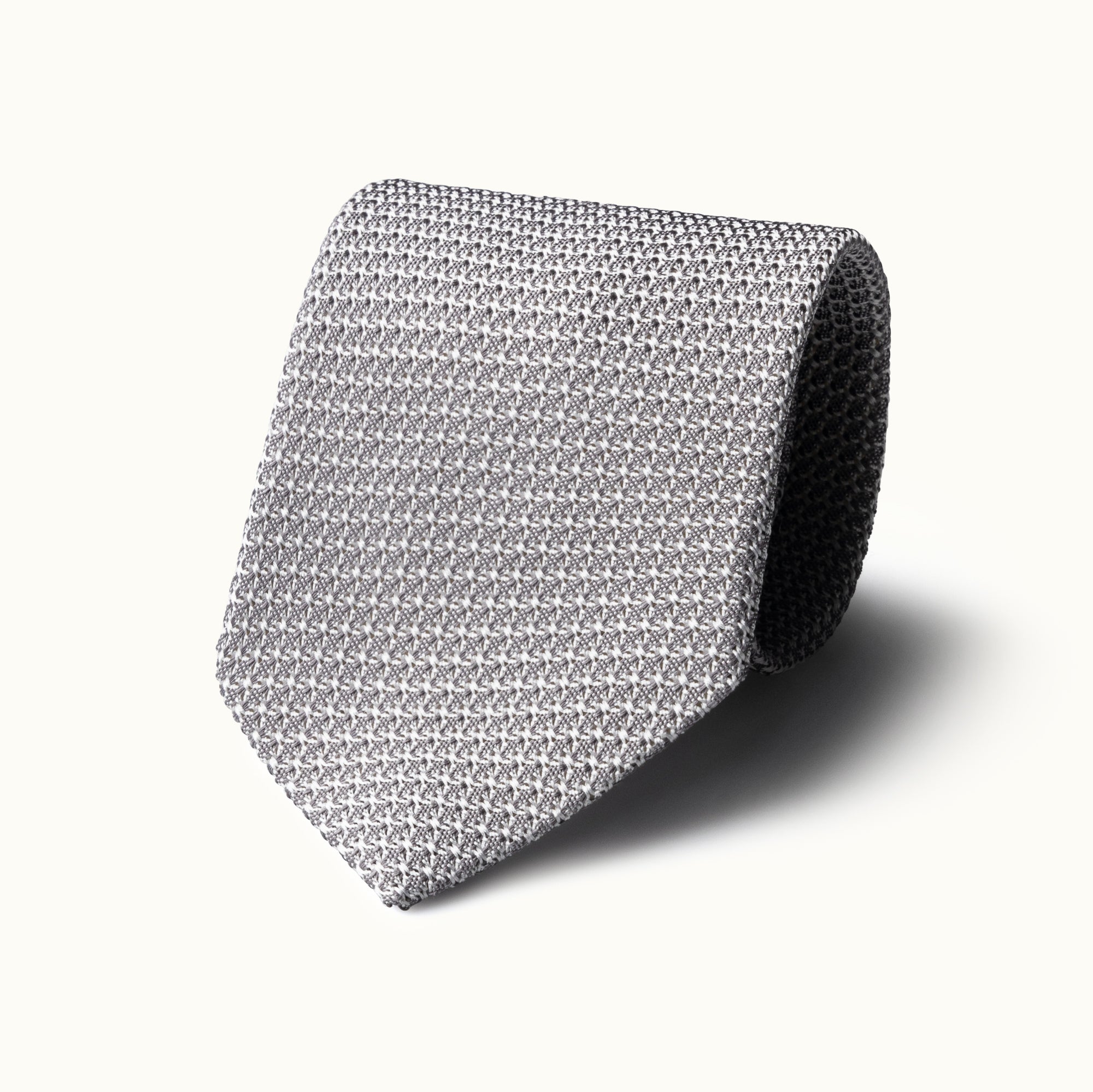 Light Grey Grenadine Tie