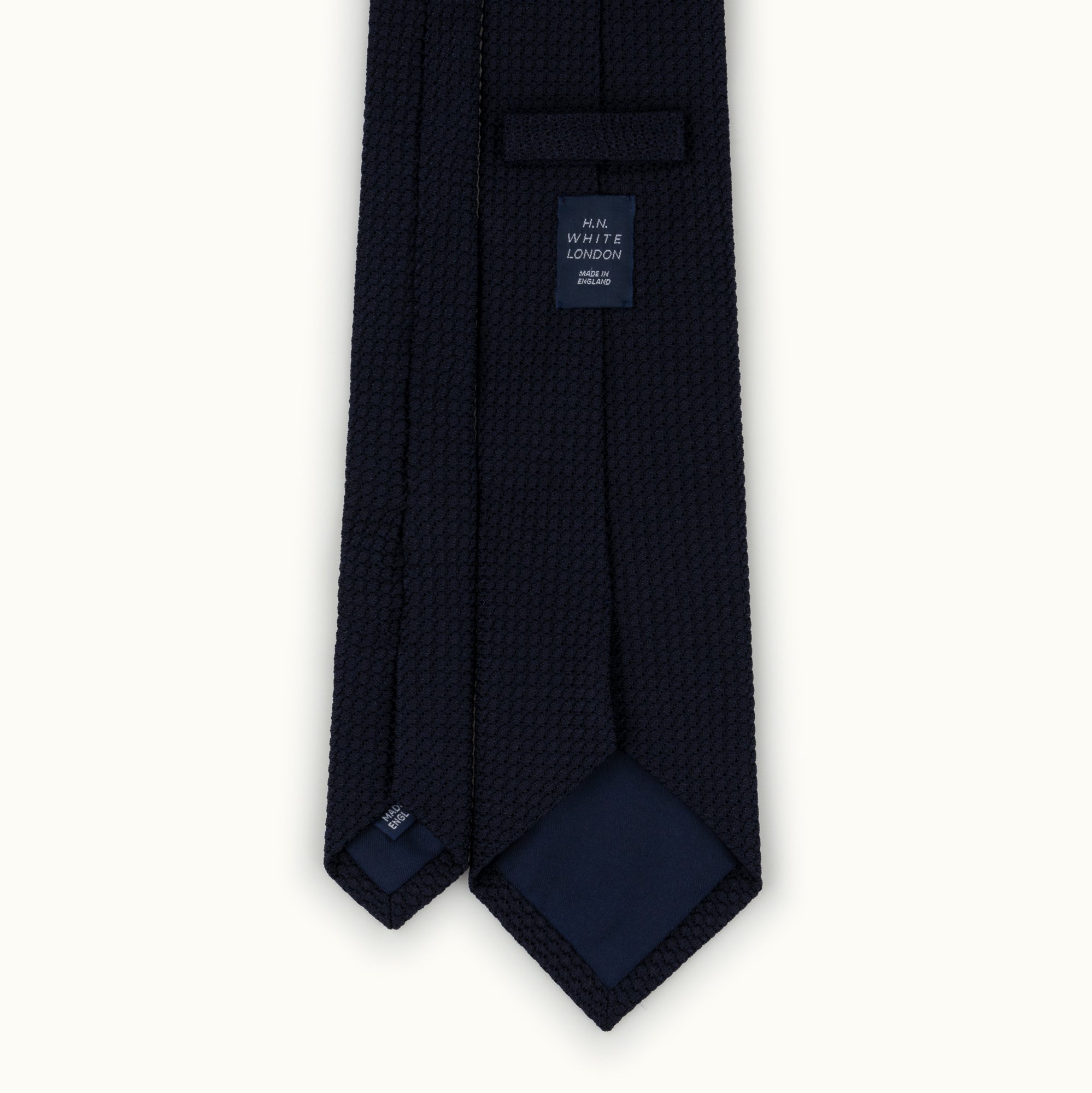 Dark Navy Blue Grenadine Tie