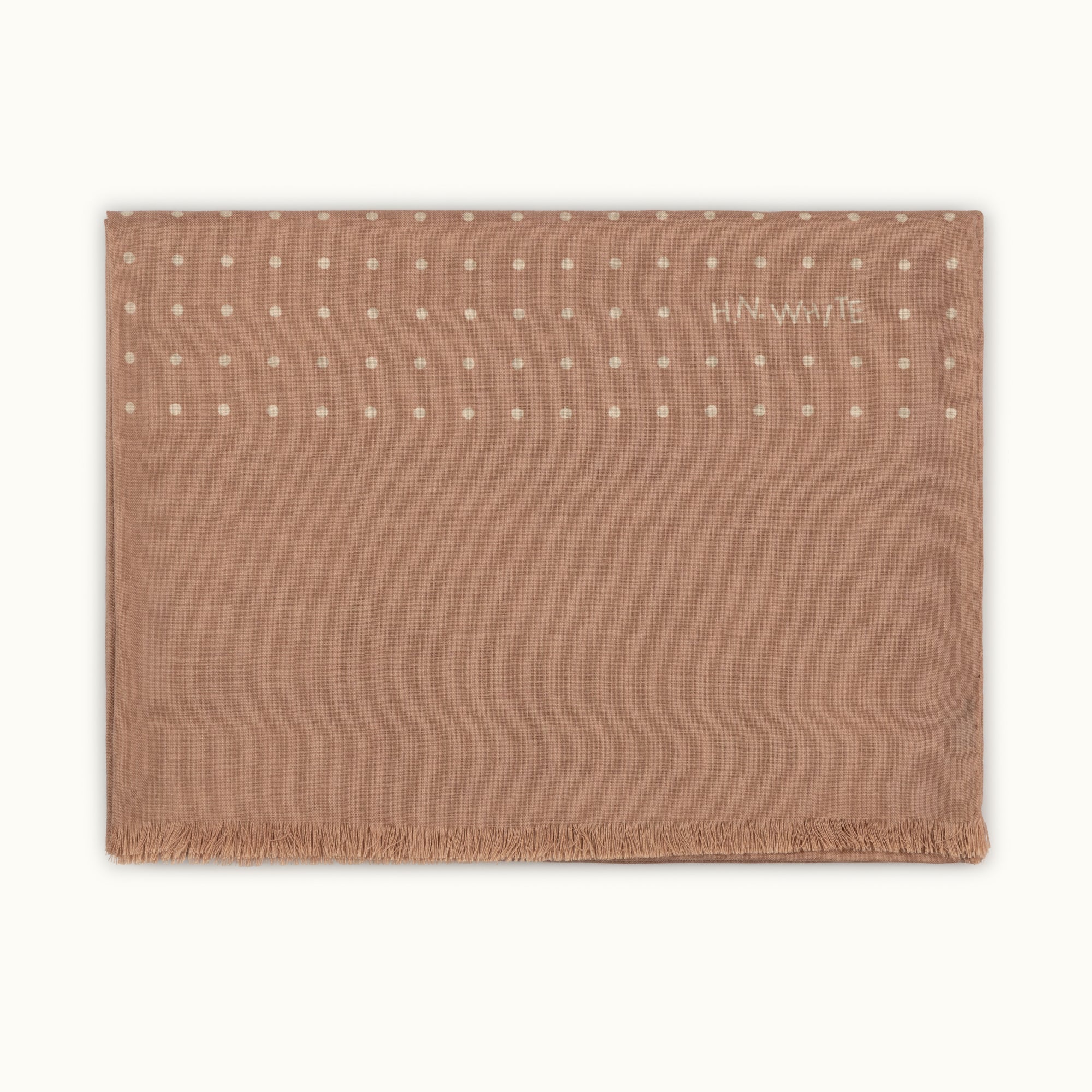 Caramel Spotted Print Scarf