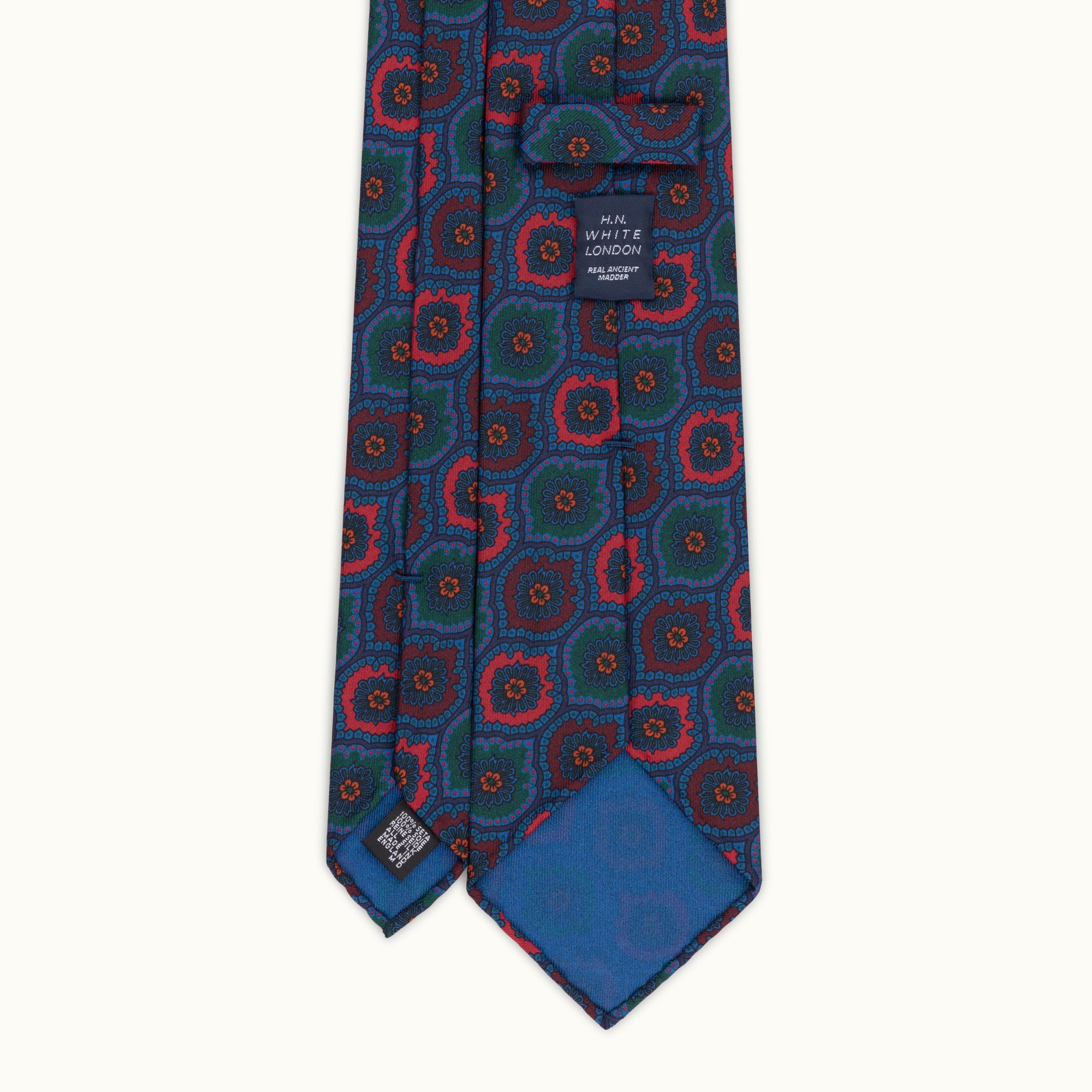 Vintage Motif Madder Silk Tie